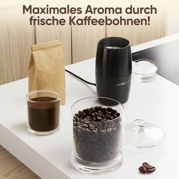 Produktbild Clatronic Kaffeemühle elektrisch, Edelstahl-Schlagmesser, 150 W