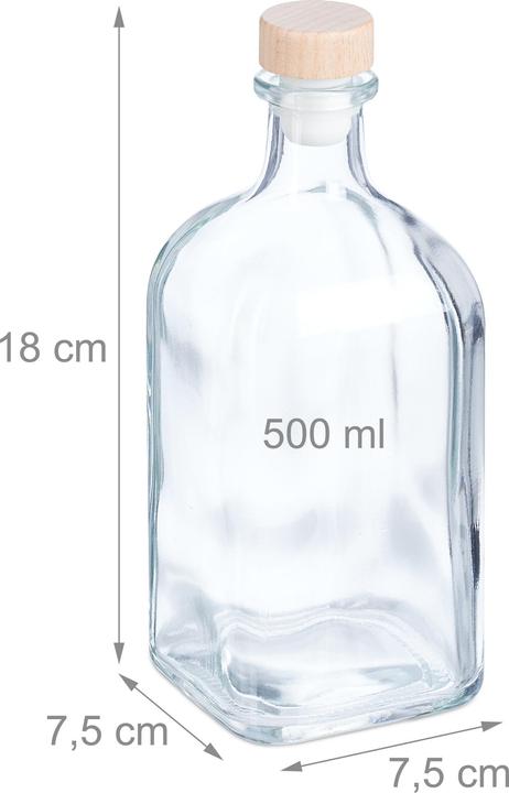 Actual product image Relaxdays 6x flask (6 pcs., 0.50 l)