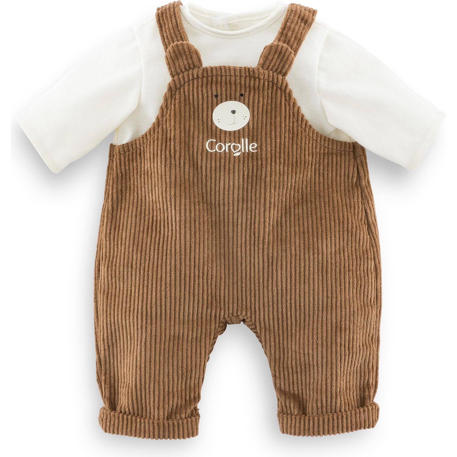 Corolle Puppen-Overall mit T-Shirt „Kleine Entdeckerin“ – 42 cm