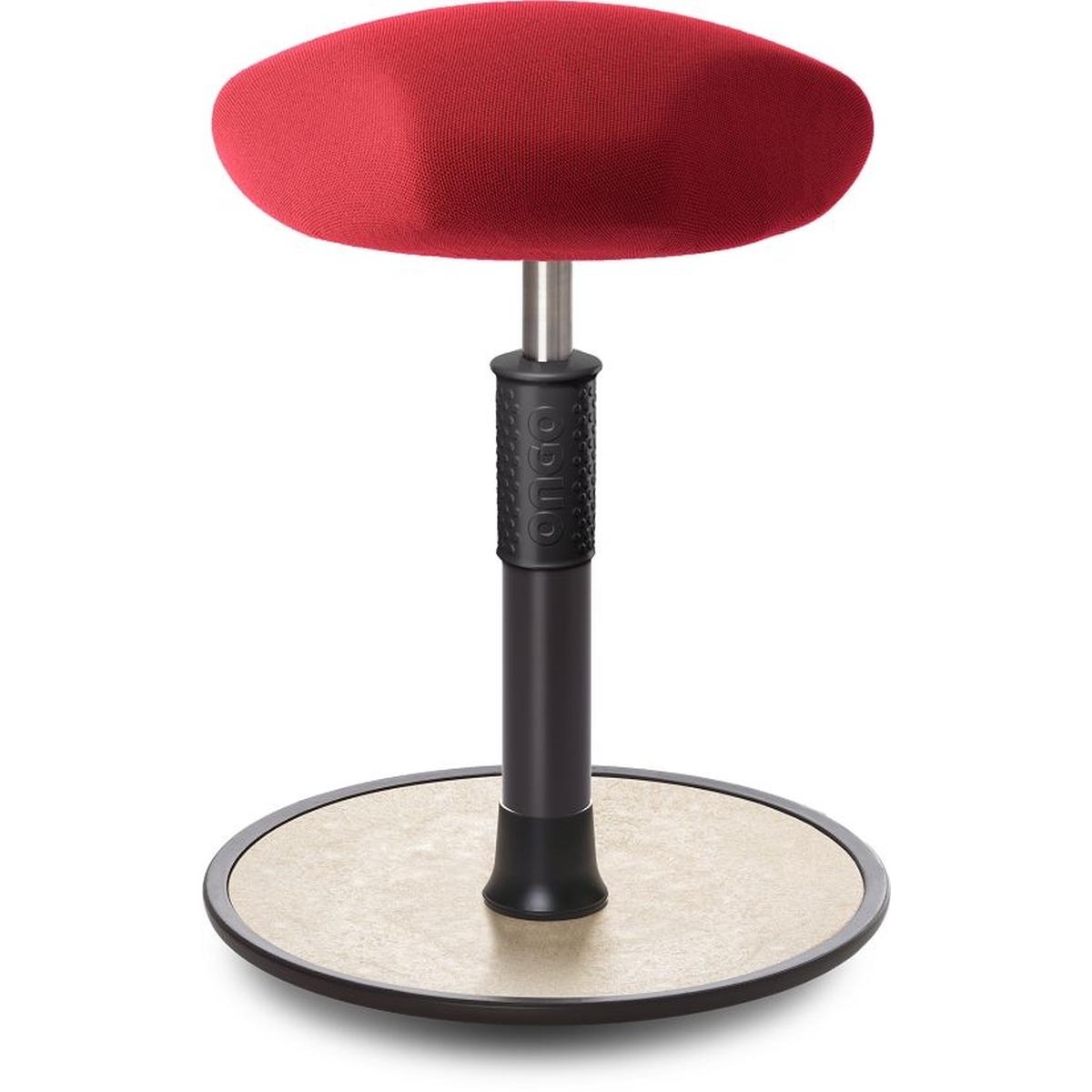 Ongo, Bürostuhl, Sitz- Stehhocker Free Regular Triangel Gestrick Rot schwarz /cremeweiss