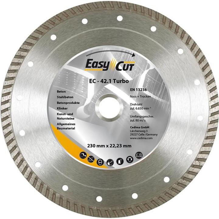 Actual product image Cedima DIAMOND BLADE TURBO 125X2.2X22.23 MM