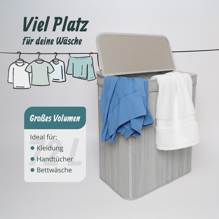 Actual product image Relaxdays Laundry bin (72 l)