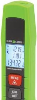 Actual product image Elma Instruments Elma Laser 1 - Mini laser afstandsmåler 30 m med bluetooth