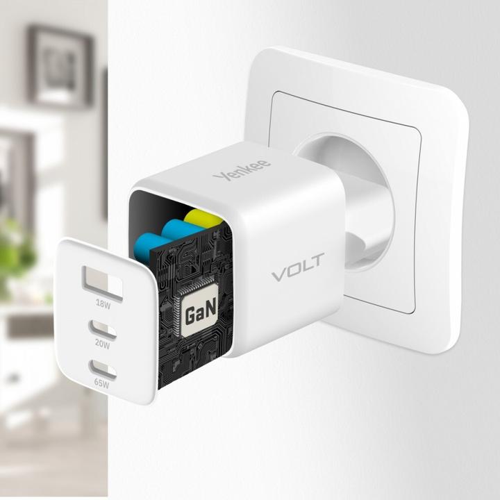 Immagine prodotto Yenkee Alimentatore YAC G65 WH VOLT USB C 65W 3A (65 W)