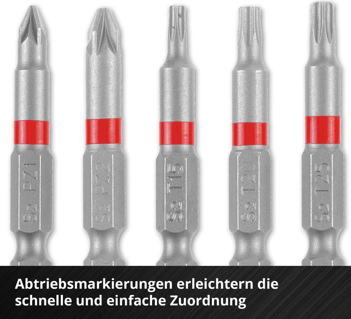Productafbeelding Einhell Bit Taschenbox 10tlg 118643 Bit-Set TORX, PH, PZ, Innen-Sechskant (Inbus)