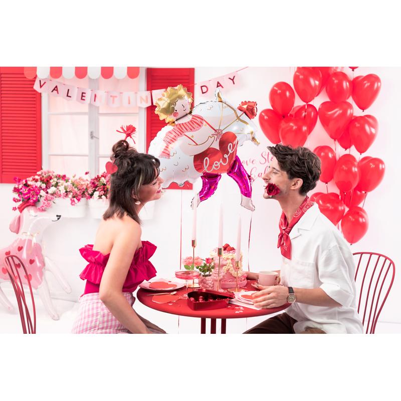 Thumbnail - Partydeco Herzluftballons - Rot 40cm (6 Stck.)