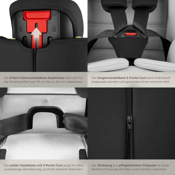 Produktbild tectake Autositz Sophie mit Seitenaufprallschutz (Kindersitz, ECE R129/i-Size Norm)