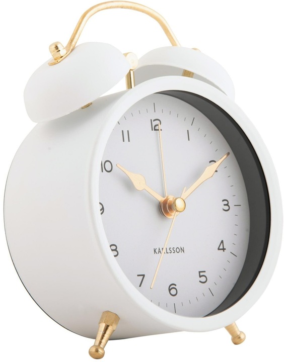 Produktbild Karlsson Klassischer Wecker Twin Bell White