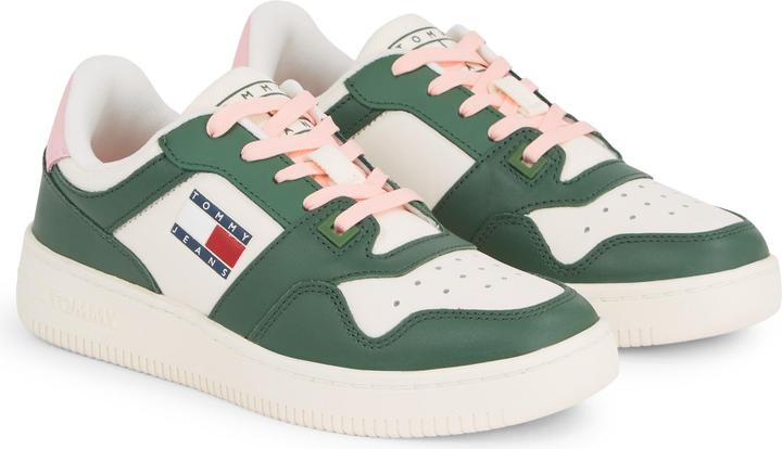 Immagine prodotto Tommy Hilfiger Scarpe da donna Tjw Retro Basket in pelle stagionale (36)