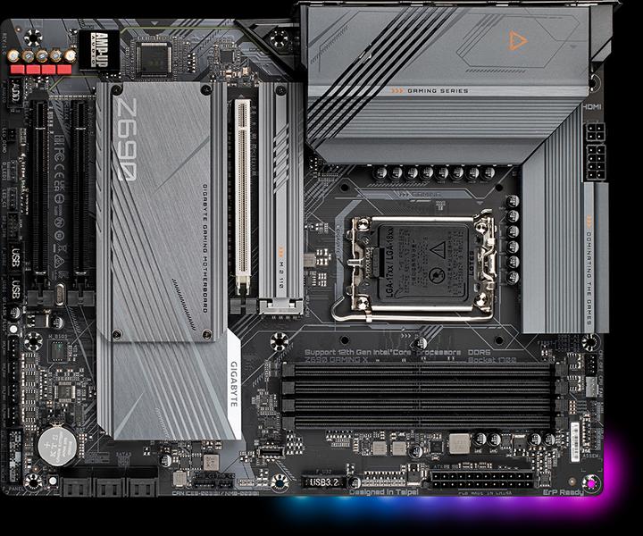 Produktbild Gigabyte Z690 Gaming X (LGA 1700, Intel Z690H, ATX)