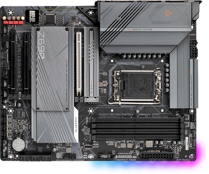 Produktbild Gigabyte Z690 Gaming X (LGA 1700, Intel Z690H, ATX)