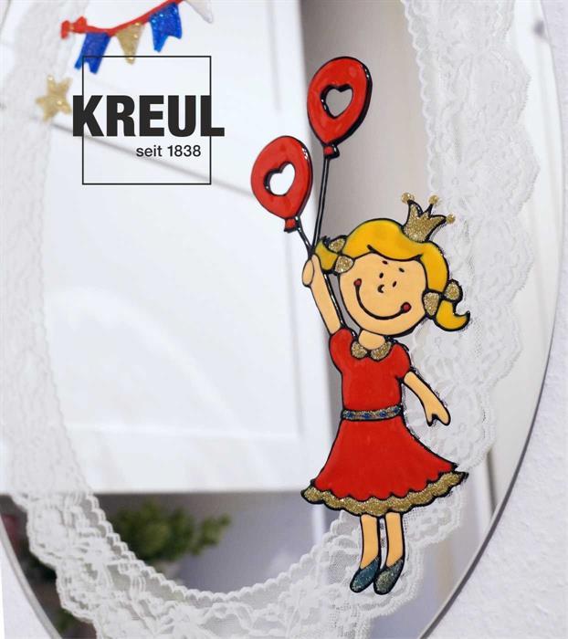 Produktbild Kreul Window Color (Pfirsich, Goldgelb, Dunkelrot, Rosa, Schwarz, 560 ml)