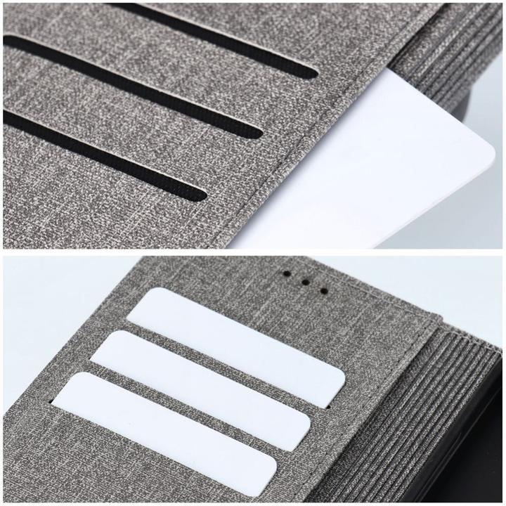 Actual product image OEM Book case GOMMA Book for IPHONE 16 gray (Apple iPhone 16)