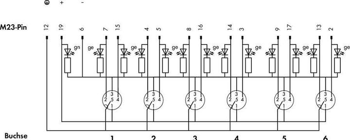 Produktbild Wago Sensor/Aktorbox passiv M12-Ver (Verteiler)