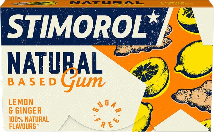 Actual product image Stimorol Sti 18g Natural Based Lemon (22 g)