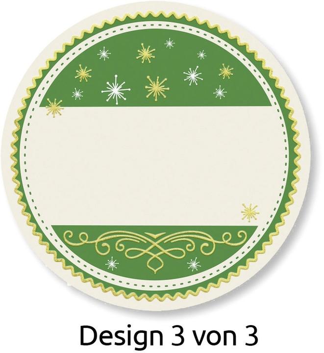 Actual product image Avery Sticker on roll Gift 50 pieces Green/Red/White