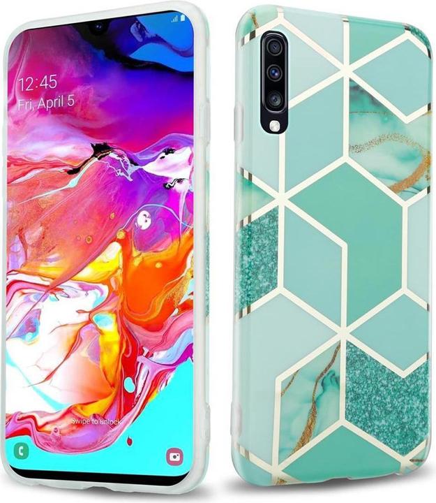 Image du produit Cadorabo Couverture IMD TPU Marbre coloré (Samsung Galaxy A70, Samsung Galaxy A70S)