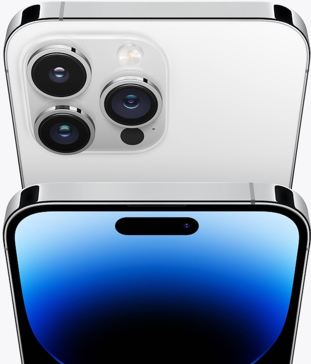 Produktbild Apple iPhone 14 Pro Max (128 GB, Silver, 6.70", SIM + eSIM, 48 Mpx, 5G)