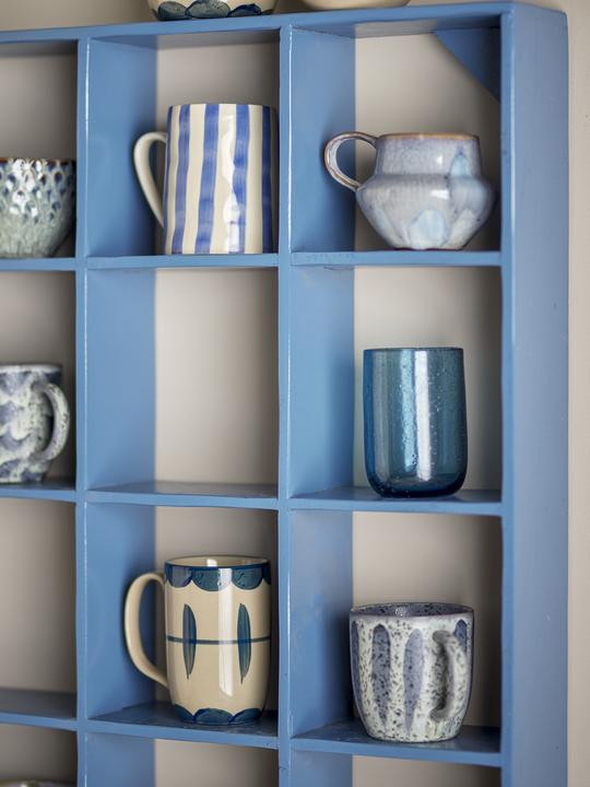 Actual product image Creative Collection - Bekka Shelf - Blue - Reclaimed Wood (70 x 10 x 70 cm)