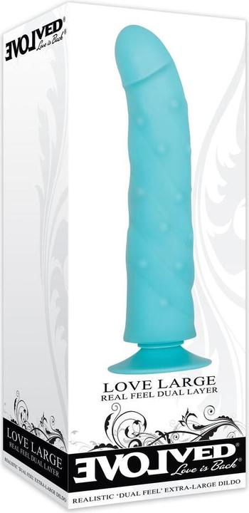 Actual product image Evolved Love Large Dildo Blue