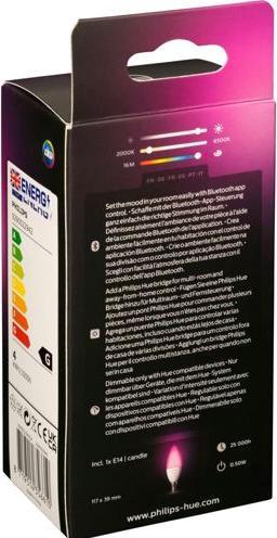 Actual product image Philips Hue White & Color BT (E14, 470 lm, 1x)