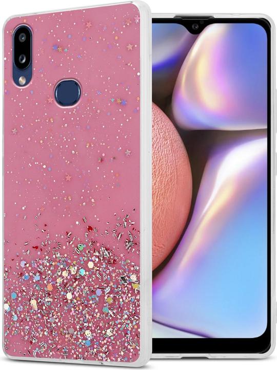 Rosa mit Glitter