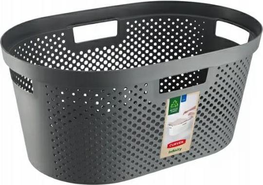 Produktbild Curver Kosz na pranie Infinity Recycled 40L szary (40 l)