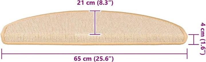 Produktbild vidaXL Treppenmatte (65 x 21 cm)