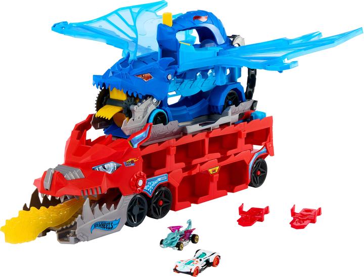 Actual product image Hot Wheels City Ultimativer 2-in-1 Drachen Transporter