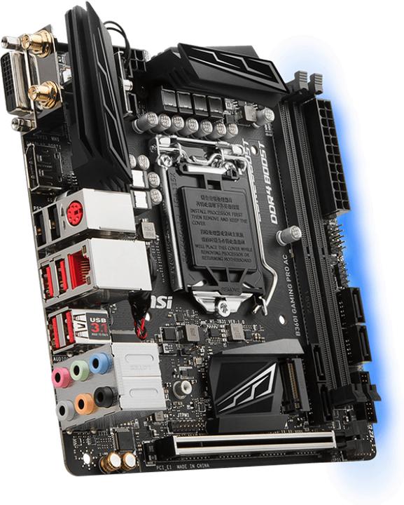 Actual product image MSI B360I Gaming Pro AC (LGA 1151, Intel B360, Mini-ITX)
