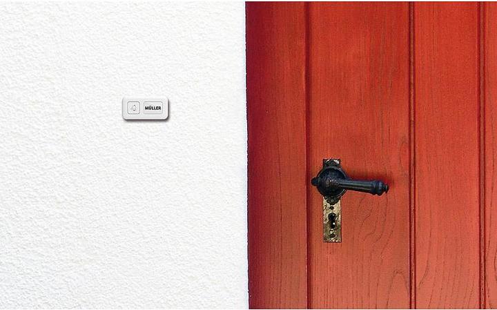 Image du produit Somikon 2 récepteurs de prises WLAN, bouton de sonnette cinétique, App, 100 m, 80 dB