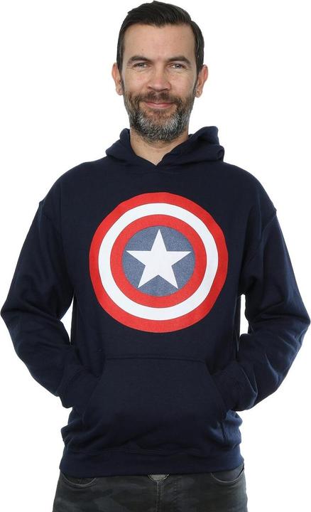 Image du produit - Sweat à capuche CAPTAIN AMERICA SHIELD - Homme (XXL)