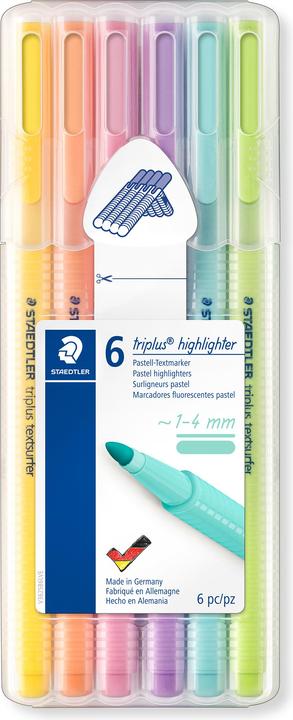 Produktbild Staedtler Textmarker triplus pastel 6St Box (6x)