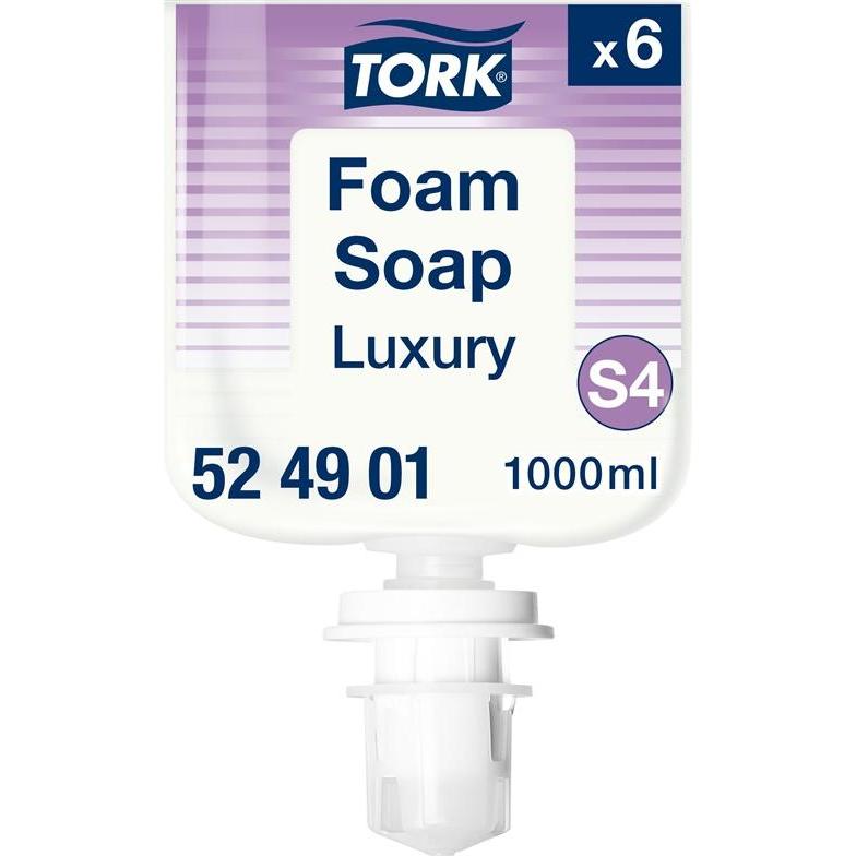 Tork, Sapone mani, SAPONE IN SCHIUMA TROK LUXURY S4 1000ML (Sapone liquido, Dispositivo, 1000 ml)