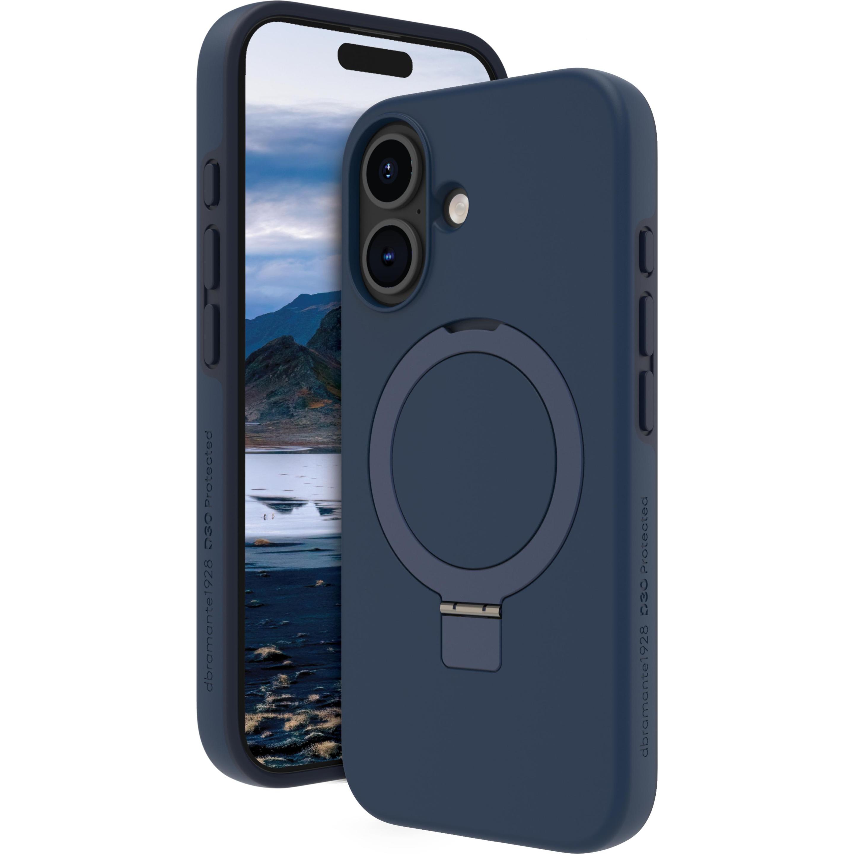 dbramante1928 Iceland Ultra D3O Kickstand (Apple iPhone 16 Plus), Smartphone Hülle, Blau