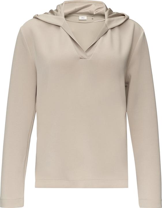 Produktbild S.Oliver Sweatshirt Kapuzenshirt aus Sweat mit Satin-Details (38)