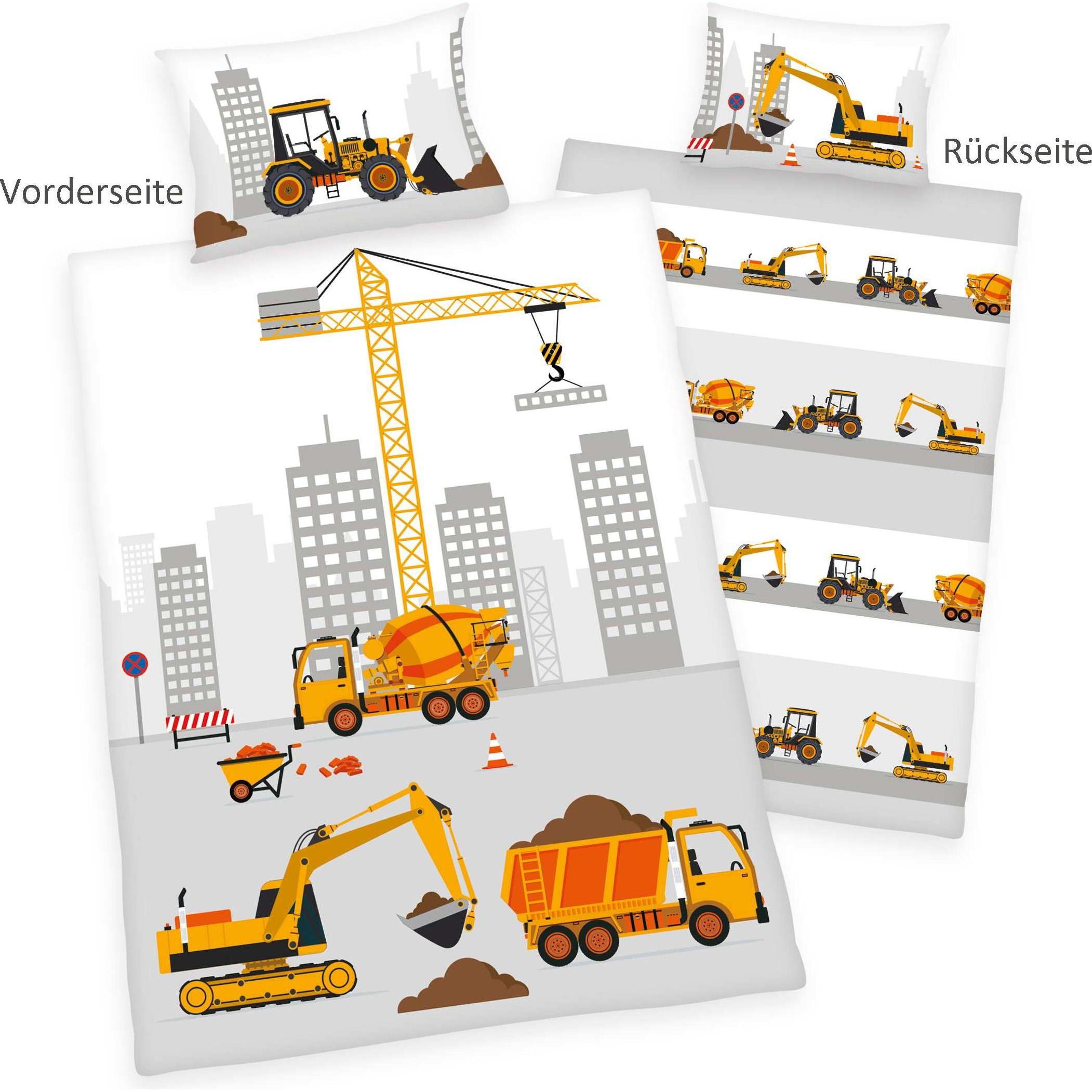 Herding, Kinderbettwäsche, Jana Baustelle