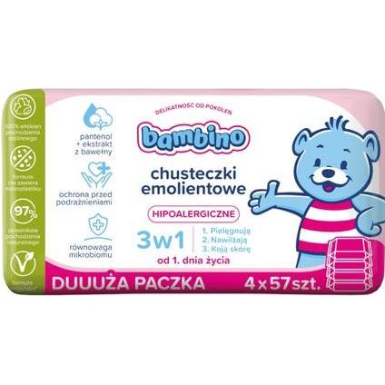 Thumbnail - NIVEA, Babykörperpflege, Feuchtigkeitstücher 3 in 1 - 4 Packungen mit 57 Stück
