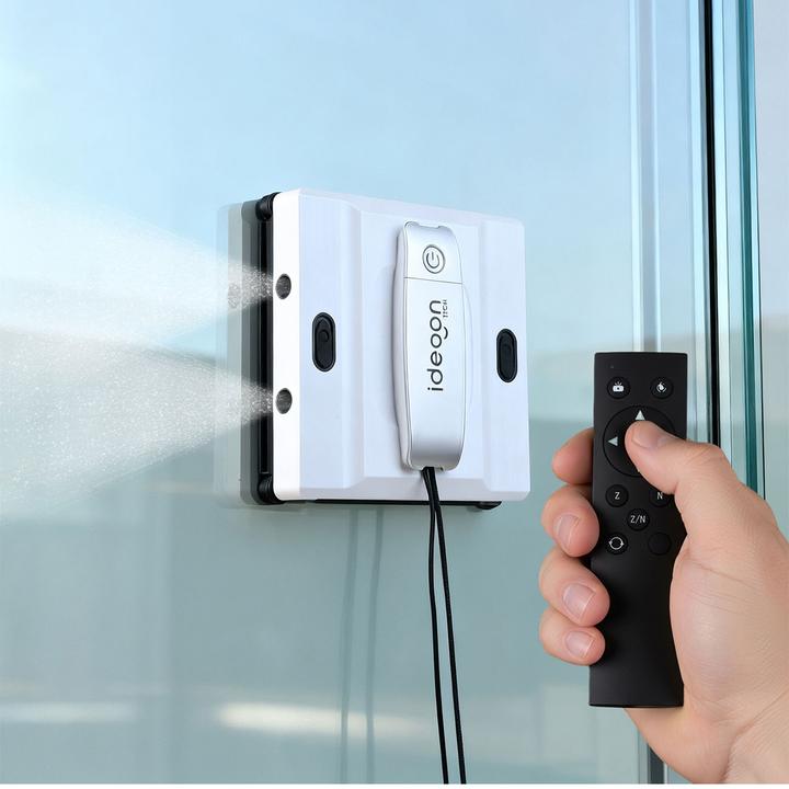 Ideoon Profi-Fensterputz-Roboter mit Sprüh-Funktion & App-Steuerung