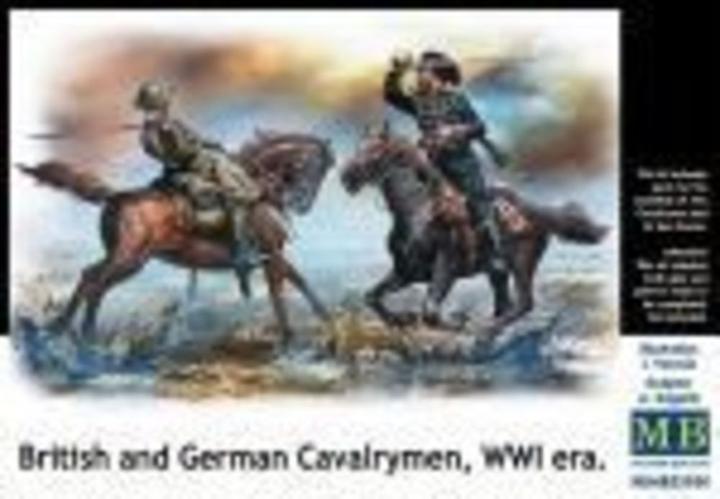 Actual product image Master Box British and German cavalrymen,WWI era
