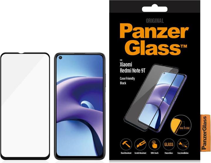 Actual product image PanzerGlass 8038 Xiaomi cell phone screen protector film (1 pcs., Xiaomi Redmi Note 9T)
