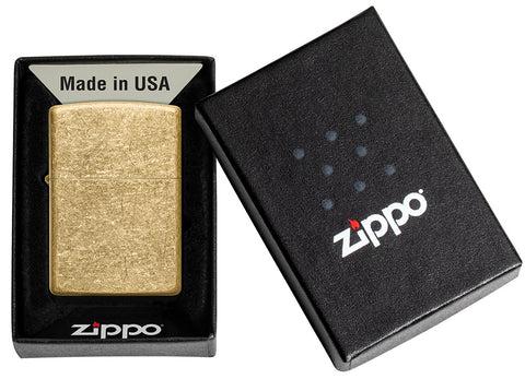Actual product image Zippo Tumbled Brass