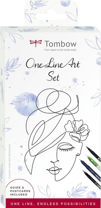 Tombow OneLineArt Set, 9 pièces