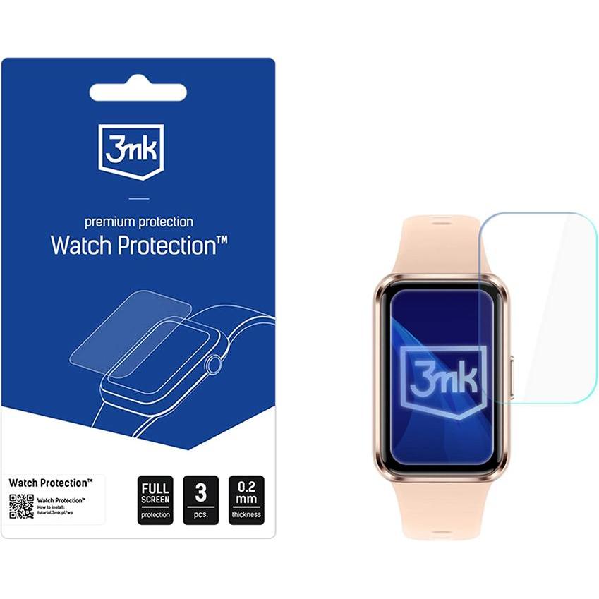 3MK - Watch Protection ARC (3 pack) - Huawei Band 11 - Clear, Accessori per smartwatch, Trasparente