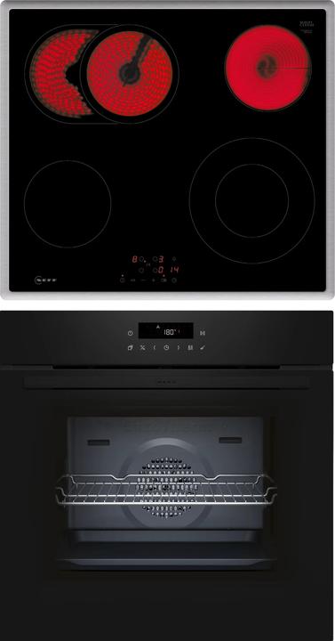 Image du produit Neff Ensemble four, encastrable, B2CCJ7AK3 + T16SBN1L0, Four, Plaque de cuisson électrique, BTX46PB0