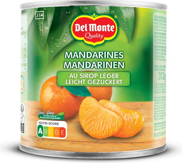 Produktbild Del Monte Mandarinen leicht gezuckert 175 g (312 g)