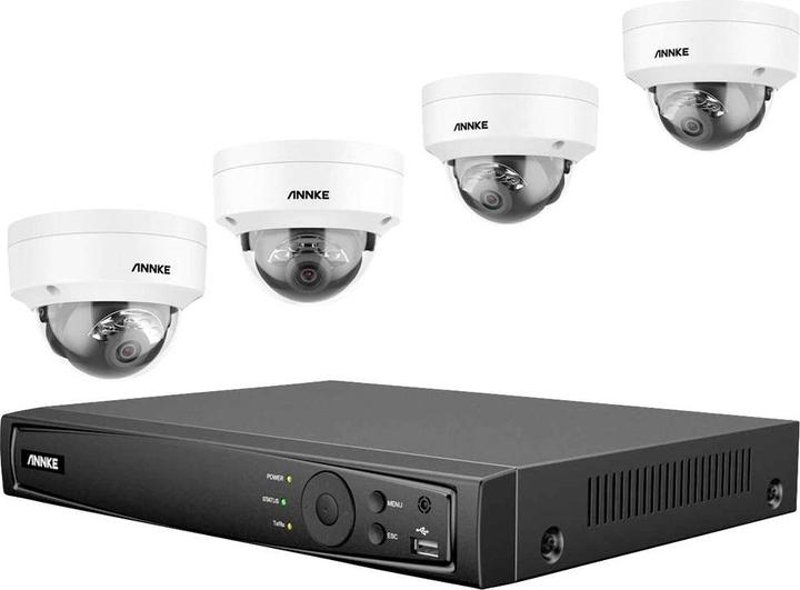 Immagine prodotto Annke N48PAW+I91DG*4+2T Set di telecamere di sorveglianza 4 telecamere con registratore (4096 x 3072 pixel)