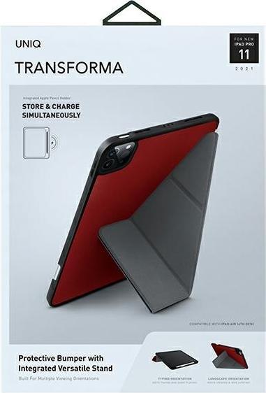 Produktbild Uniq Unique case Transforma iPad Pro 11 quot (2021) Antimicrobial red (Apple iPad Pro 11 2020)
