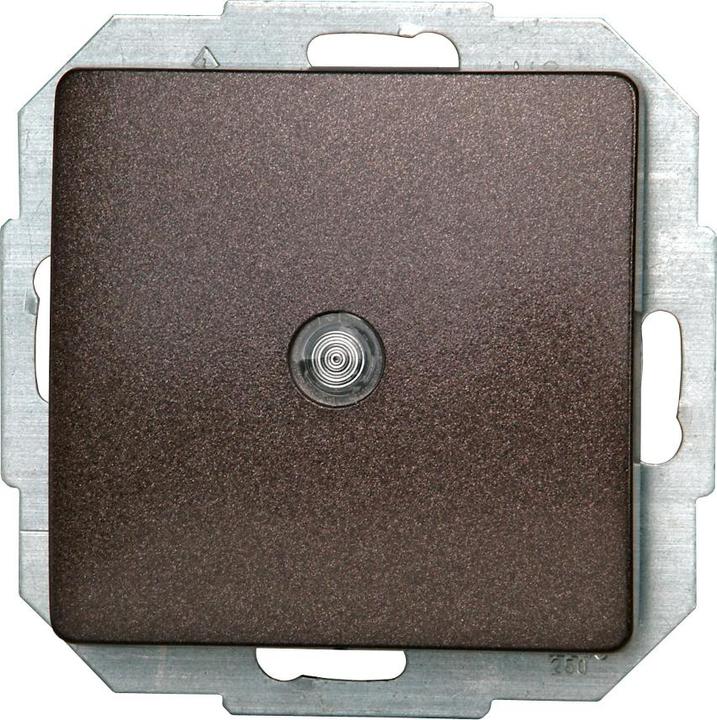 Actual product image Kopp Universal switch Paris illuminated changeover switch rosewood-brown