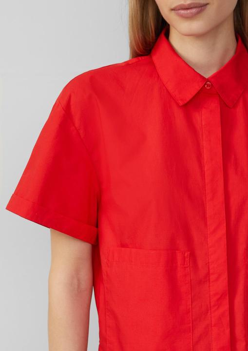 Produktbild S.Oliver Bluse Verkürzte Hemdbluse im Relaxed Fit mit aufgesetzten Taschen (42)